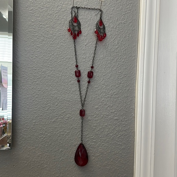 Jewelry 325 Red And Black Jewelry Set Poshmark